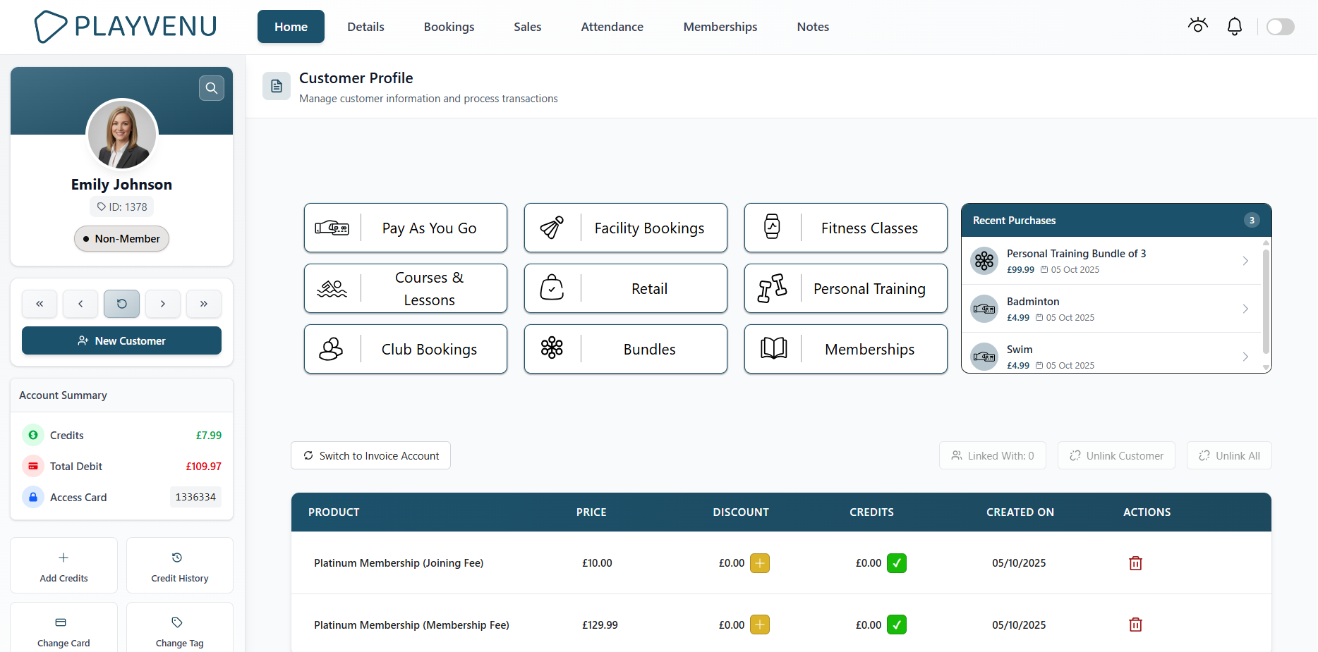 Leisure Management Platform